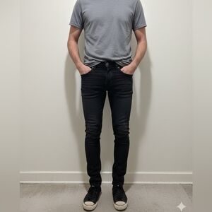 American Eagle Outfitters Men's Black Jeans